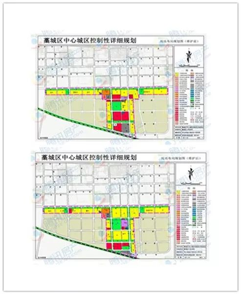 藁城区中心城区控制性详细规划维护前后对比