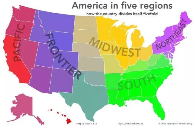 读懂28张趣味地图,3分钟了解美国各州特色图片