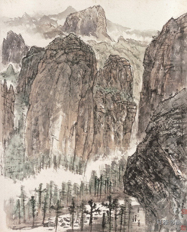 黑、满、崛、涩”深邃茂密——国画大师李可染山水作品赏析_手机搜狐网