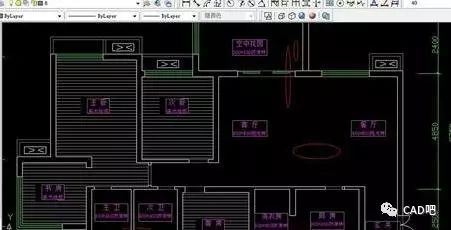 cad怎么给室内图纸填充