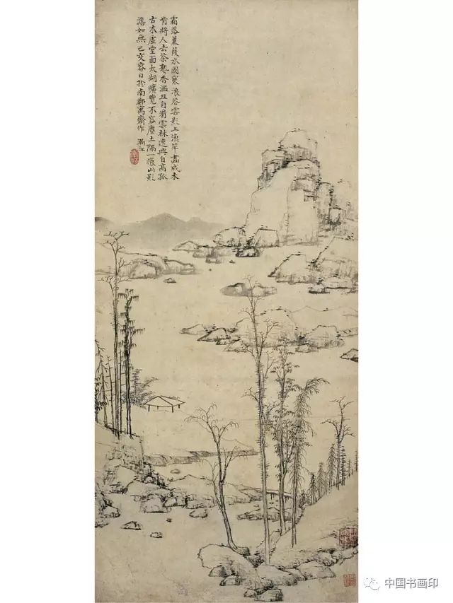 渐江(弘仁)绘画作品欣赏