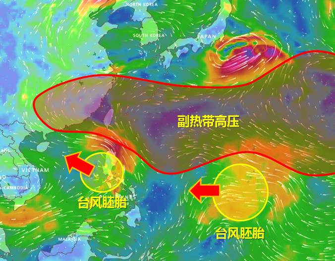 文化 正文  在南海东部和西太平洋地区 有两团红红的云团,代表两个