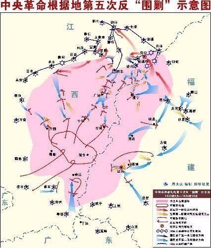 中国工农红军开始第五次反"围剿"