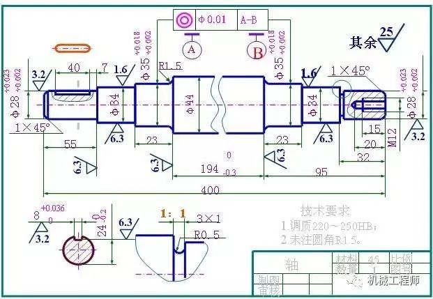 【机械制图】工程图常用技术要求汇总,让你的图纸显得