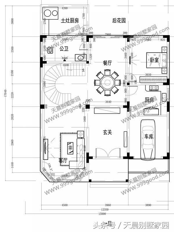 农村自建房要有挑空客厅 旋转楼梯,这样的别墅80万你盖不盖!