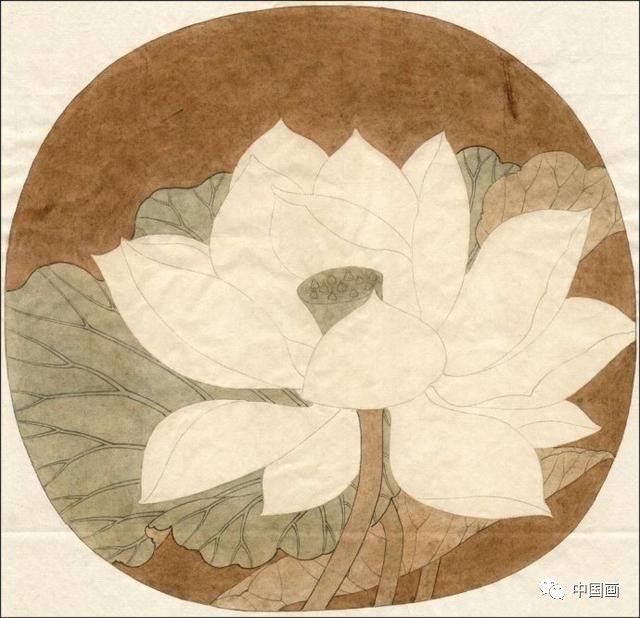 自学工笔画教程系列之临宋画出水芙蓉图国画荷花和露珠设色步骤