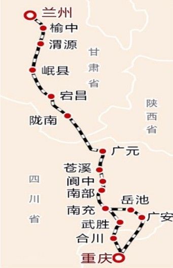 兰渝铁路列车开行方案公布