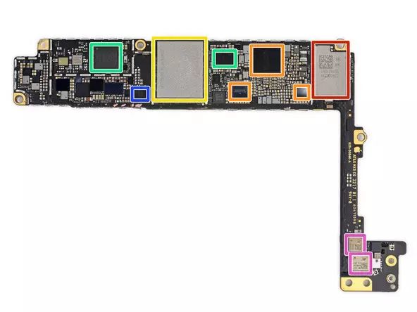 iphone   plus背面主板