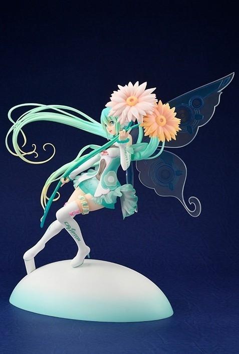 初音未来2017赛车女郎1:1手办 娇俏可人的花妖精