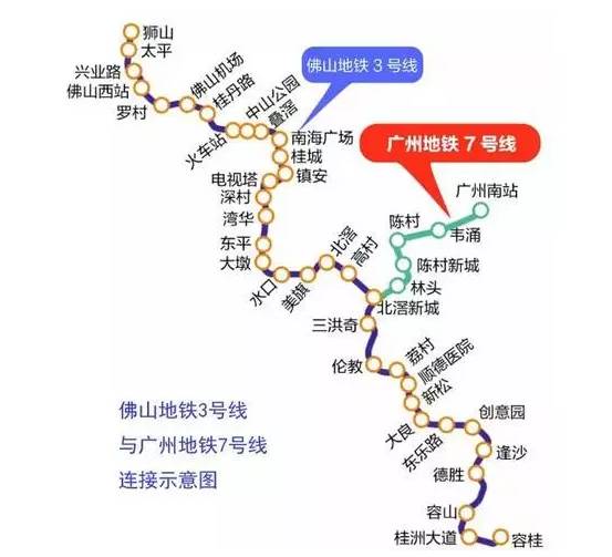 广州地铁7号线西延顺德段拟2020年试运营!值得期待!