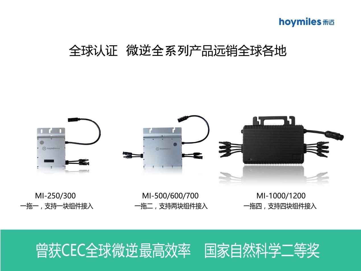 禾迈微型逆变器因其组件级监控的特点,可实时监控每块组件的运行状态