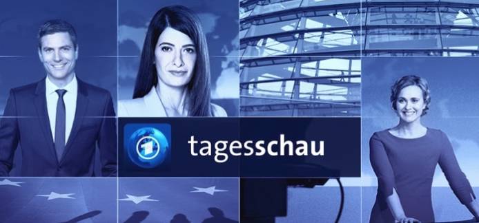 ▼tagesschau新闻节目在ard(德国电视一台)平台上面对德国全国观众