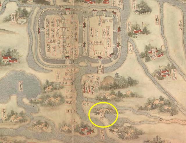 明朝扬州古地图全世界仅三册两册在在的那册最珍贵