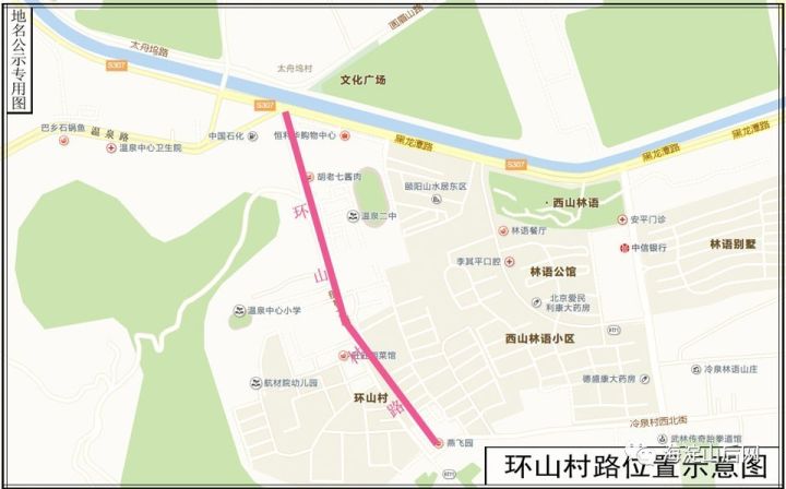 北京市规划委海淀分局分别对永丰地区和温泉镇环山村的一条道路进行了