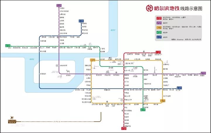 涉及的4条线路全部建成后,哈尔滨城市轨道交通将初步形成网络化运营