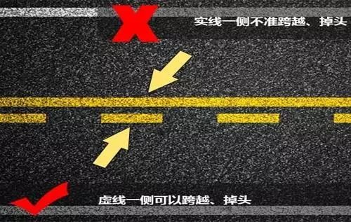 单双黄实线路口掉头