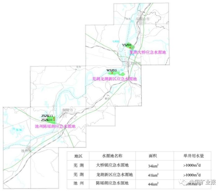 分析了长江水与地下水的水力联系,在芜湖地区和池州地区圈定了大桥镇