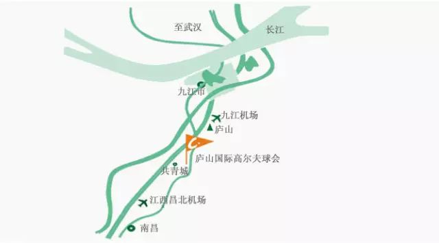 球场所在地江西共青城 交通便捷,距离南昌,九江均为三十分钟车程行车