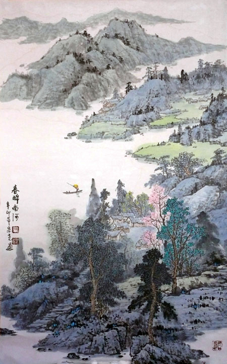 第六届《当代中国山水画作品集》等三十多部大型画册,辞书