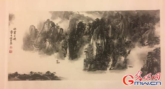 《国际邮票上的压卷之作》选中"三峡画笔"郑碎孟作品