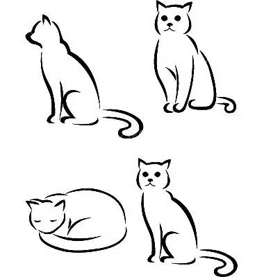 【手绘插画教程】猫咪的那么多种画法,总有一款适合你