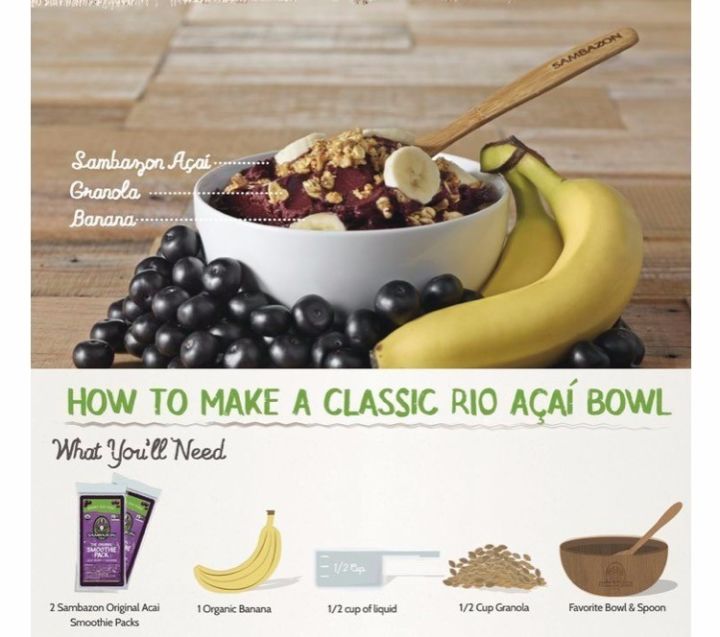 acai bowl 巴西莓果碗 :ins网红和维密超模最爱的王牌