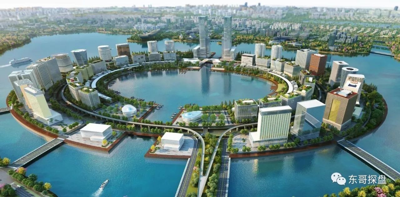 北龙湖规划设计的独一无二在于: 在郑州这个缺水的城市里,在湖