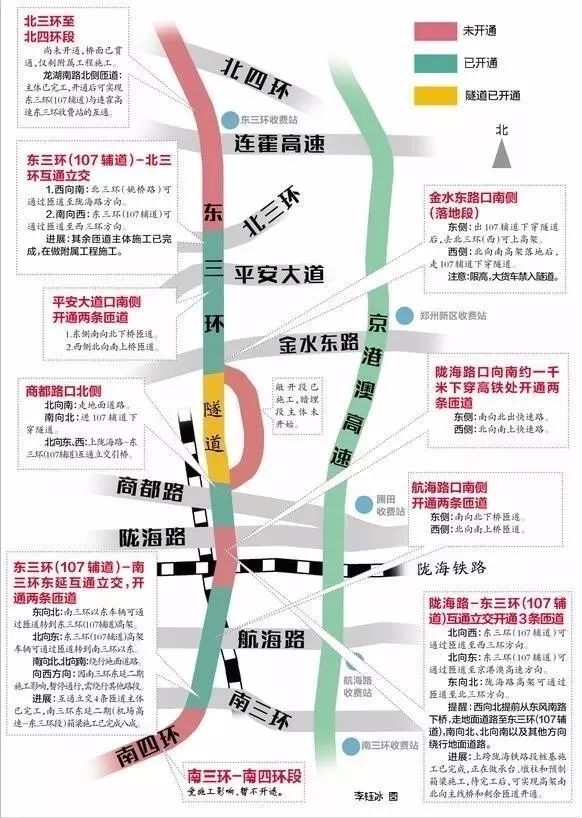 京广快速路南延地面工程, 南三环东延工程地面道路 一并通车.