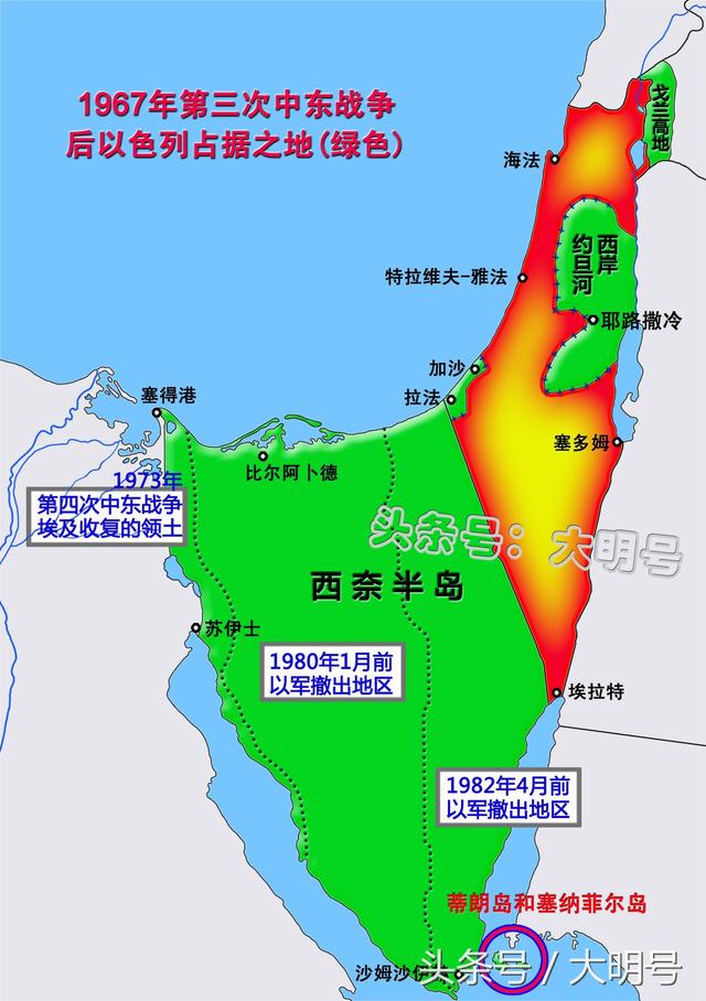 蒂朗岛—沙特借给埃及以锁住以色列出海口,归还时却波折不断