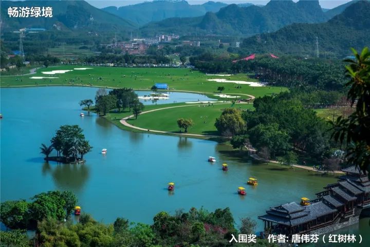 从天空俯视的花花大世界,被层层绿树包围,像传说中丛林里的"秘境小镇