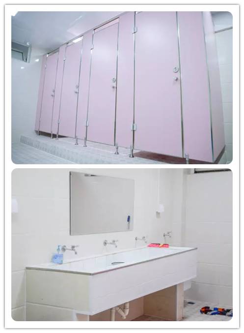 上海工程技术大学 全新的宿舍楼 同时还改进了浴室,洗衣房等 让学长
