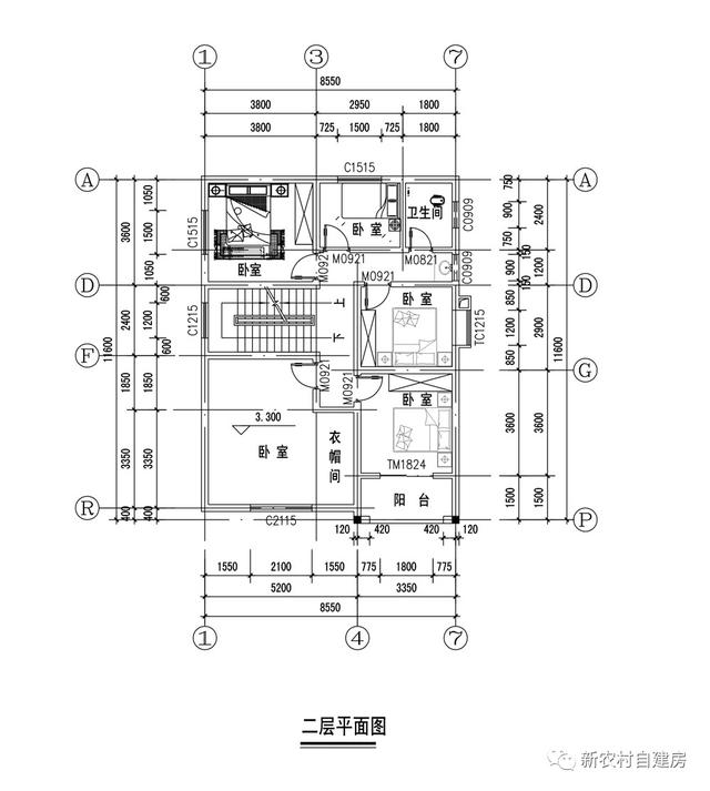 9x12米乡村三层别墅设计,单家独院含平面图和立面图