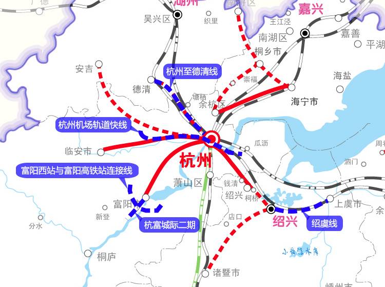 浙江省都市圈城际铁路二期建设规划发布,都有哪些线路?