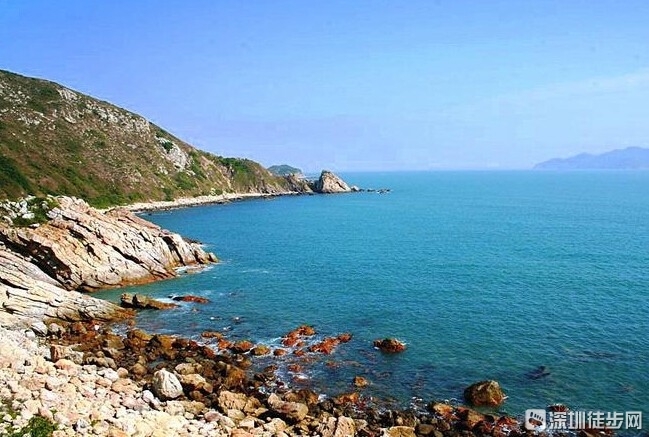 深圳大鹏半岛东西冲海岸线被《国家地理杂志》评为中国最美的十大徒