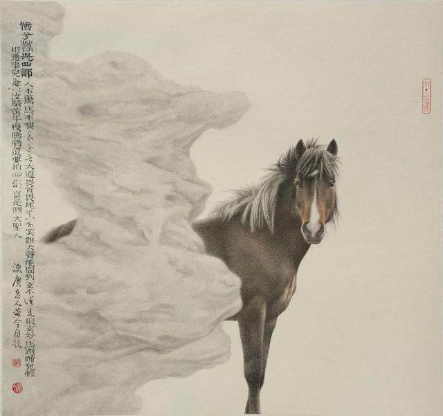 馬 白馬 日本画 水墨画 osterlatino.com