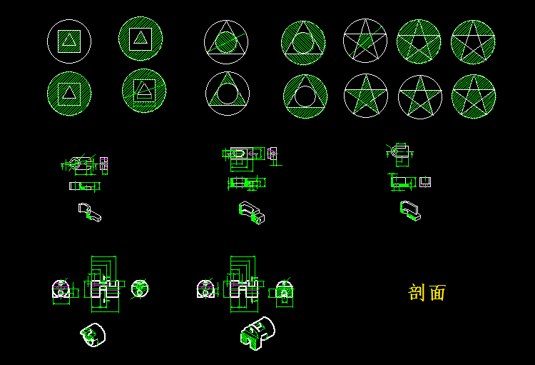 熟能生巧 cad初学者必备练习图大全