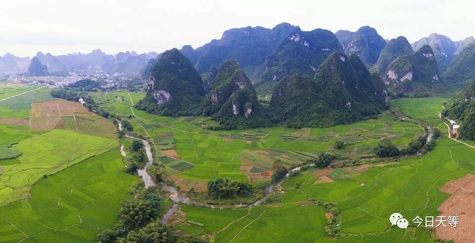 八仙山景点介绍:龙茗飘岩 距离天等县城18公里,飘岩孤峰挺立在龙茗