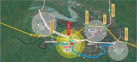 广安泓任城平面图 项目所处位置是广安市协兴园区城市发展的重点金融