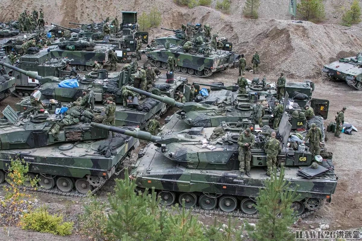 难得大场面:瑞典陆军精锐装甲部队实战演习