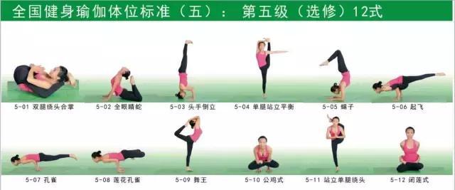 健身瑜伽108式体位标准图,你会几式呢?