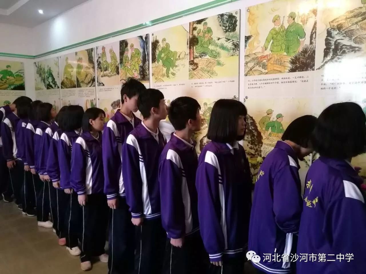 英雄纪念碑徒步前往杨春增烈士陵园参加公祭活动二中团委刘志晓,薛姗