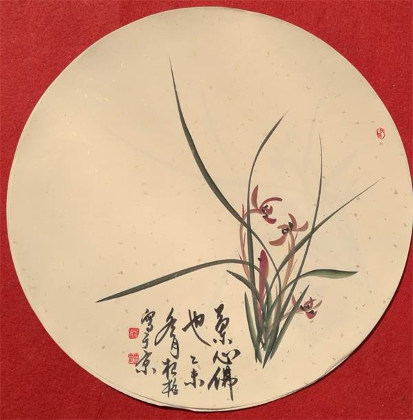 画兰大师杨根柱一一中国"写意工笔画"及"九叶分"兰花