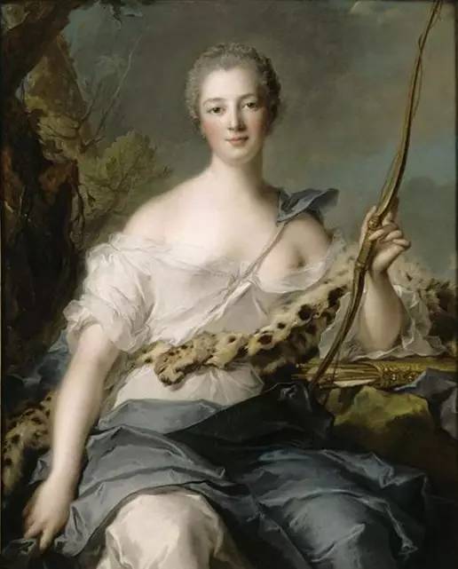 夫人化身青春女神赫柏 charles andre van loo 1754年蓬巴杜对美的