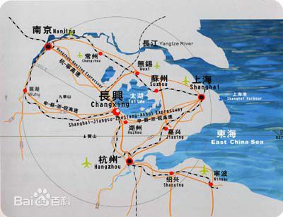 上海周边城市地图