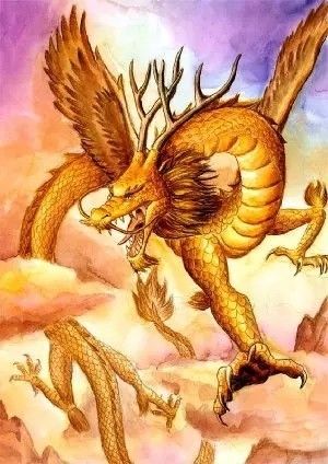 相传应龙是上古时期黄帝的神龙,它曾奉黄帝之令讨伐过蚩尤,并杀了蚩尤