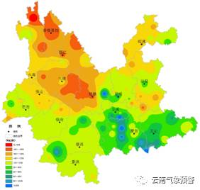 云南9月气温距平分布图(云南省气候中心)9月天气气候特点