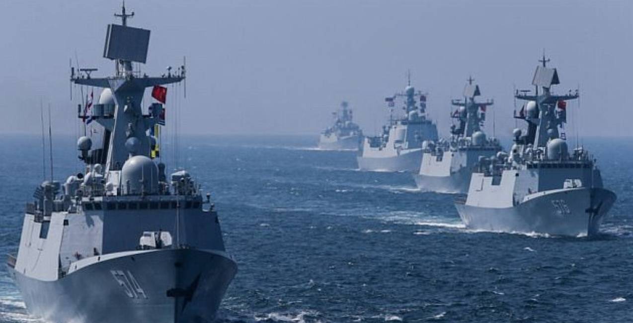 中国2艘军舰首次开进伦敦,霸气开启访问