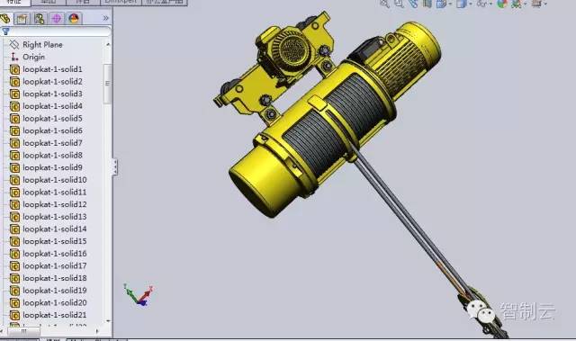 【工程机械】单轨电动葫芦3d图纸 solidworks设计