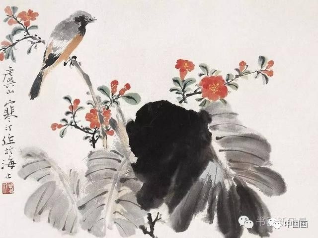 江寒汀(1903—1963),海上画派著名花鸟画家,艺术教育家,与唐云,张大壮