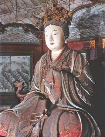 山西晋祠圣母彩塑 宋